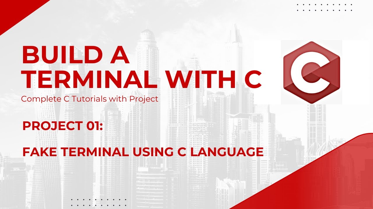 Terminal-Based Fake Operating System in C | Complete C Tutorials with Project | Code Debug & Deploy
