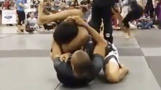 Inverted Triangle Choke Puts Opponent To Sleep At A Local Jiu-Jitsu Tournament