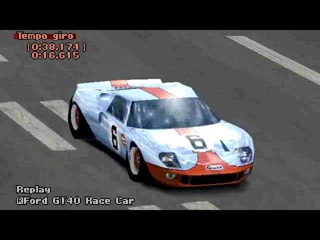 Gran Turismo 2 60 FPS S-2 Ford GT40 305 cv @ Seattle Circuit Full Course 