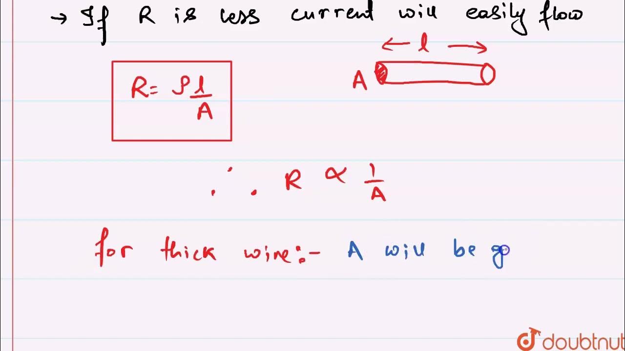 Will Current Flow More Easily Through A Thick Wire Or Thin Of 