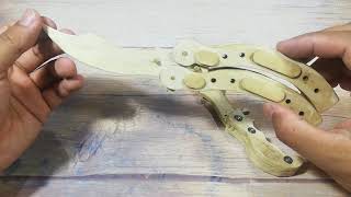 HOW TO MAKE A butterfly knife FROM POPSICLE STICK by VN Craft Toys 433 views 3 years ago 2 minutes, 1 second