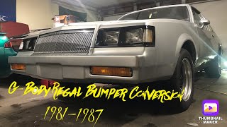 81-87 Buick Grand National fiberglass smooth bumper conversion