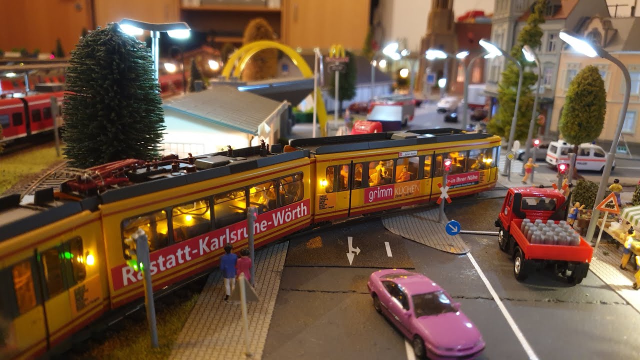 Mitfahrt mit der Karlsruher Straßenbahn (AVG)