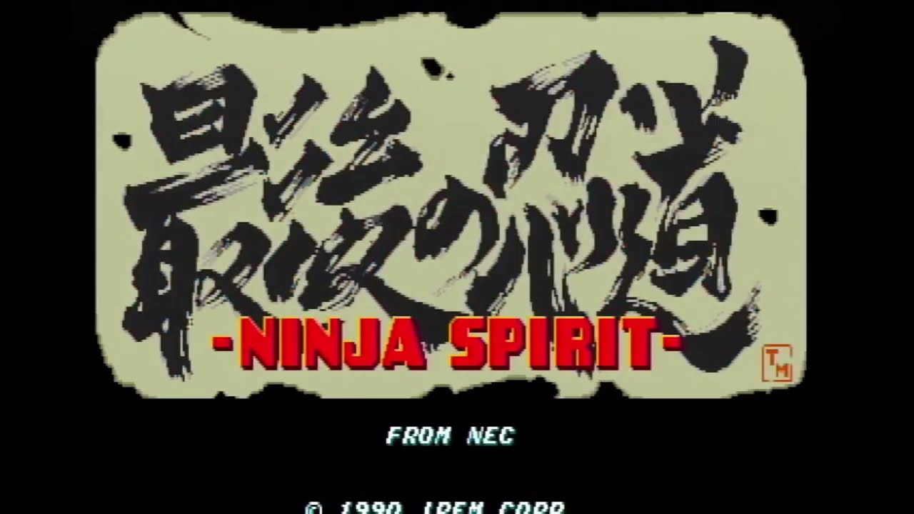 Ninja Spirit TG16 playtrough (STREAM TEST)