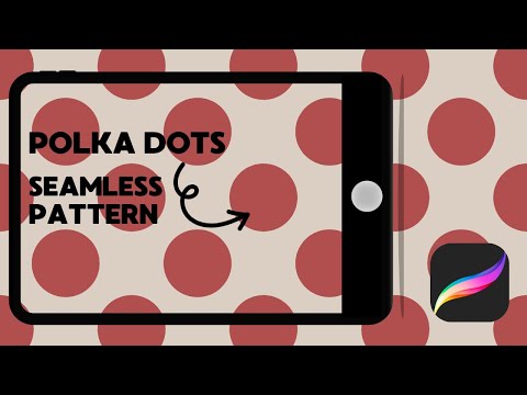 How To Make Seamless Polka Dots Pattern In Procreate | Easy For Beginners