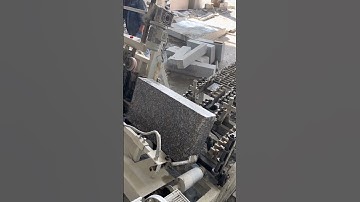 High productivity automatic environmental curbstone edge chamfering machine