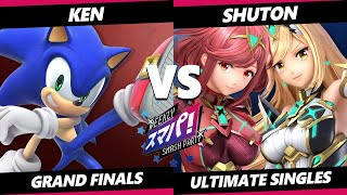 Sumapa 115 GRAND FINALS - Shuton (Pyra Mythra) Vs. KEN (Sonic) Smash Ultimate - SSBU