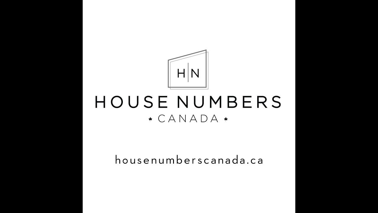 House Numbers Canada Modern House Numbers YouTube
