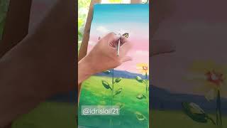 * Kupu-kupu * @idrislail21  #art #youtube #kupukupu #belajarmelukis #kreatif #artwork #artist #