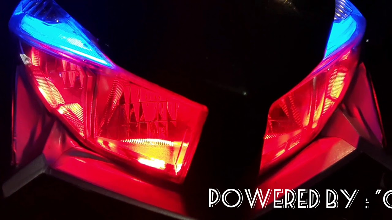 Vario 125/150 old custom drl alis+devil eyes /demon eyes - YouTube