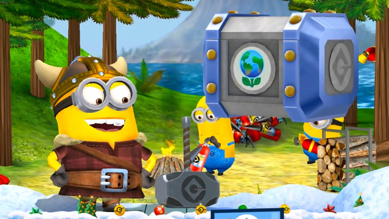 Minion Rush Wild Life event Stage 1 Reward Chest unboxing