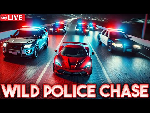 Car Chase Speeds Through LA Traffic