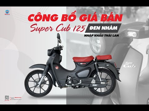 Video SUPER CUB 125 ĐEN NHÁM (FULL BLACK) NHẬP NGUYÊN THÁI... - youtube