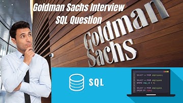 Goldman Sachs Interview SQL Question