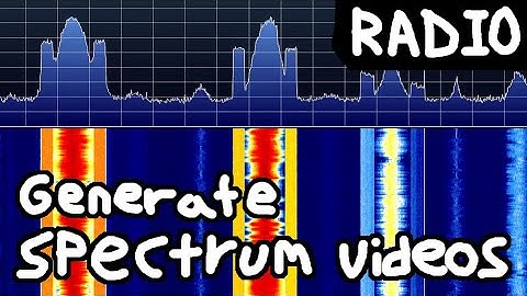 My SDR Spectrum Video Generator Tool Release and Tutorial