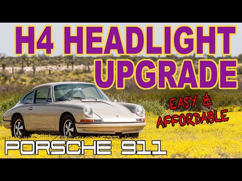 Porsche 911 Headlight Upgrade - How to install H4 headlights and relay kit - H4 Bulb Conversion