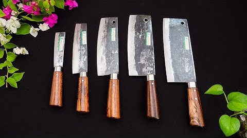 DAO PHÚC SEN, Bộ Dao 1 chặt 4 Thái Bản Truyền Thống Cực Sắc Bén_ Hàng Chuẩn  Của  HTX Dao Phúc Sen