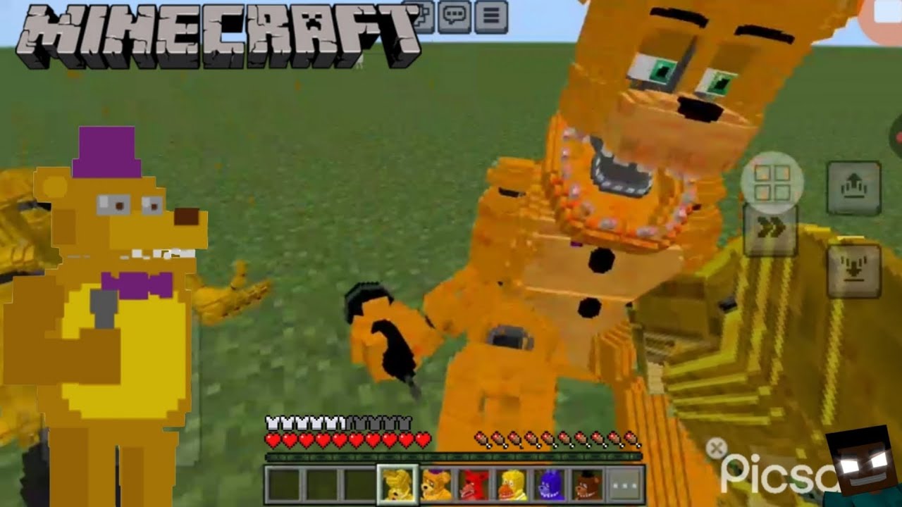 Mod fredbear no minecraft - YouTube