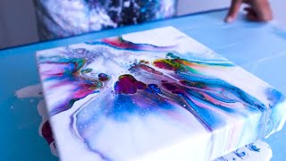 8 Colorful Acrylic Pour Paintings / Gorgeous Fluid Art
