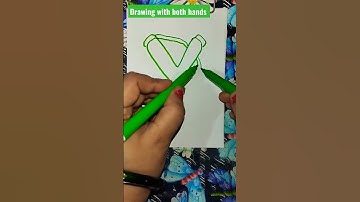 Drawing with both hands #ambidextrous #ashortaday #shorts #creativity #amazing #sparklewithshorts