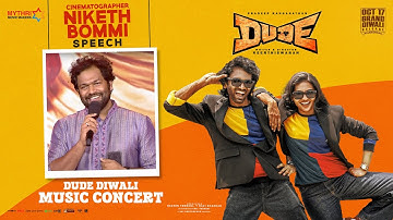 Niketh Bommi Speech | DUDE Diwali Music Concert | Pradeep Ranganathan, Mamitha Baiju | Keerthiswaran