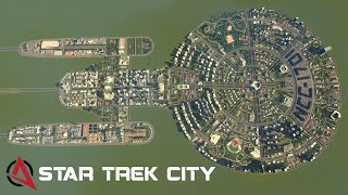 Timelapse of a Star Trek Inspired City in Cities: Skylines