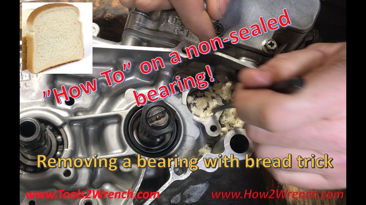 How to remove a blind bearing with bread that's not a sealed bearing