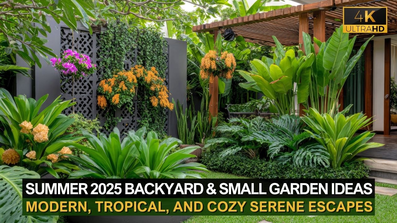 Summer 2025 Backyard & Small Garden Ideas | Modern, Tropical, and ...