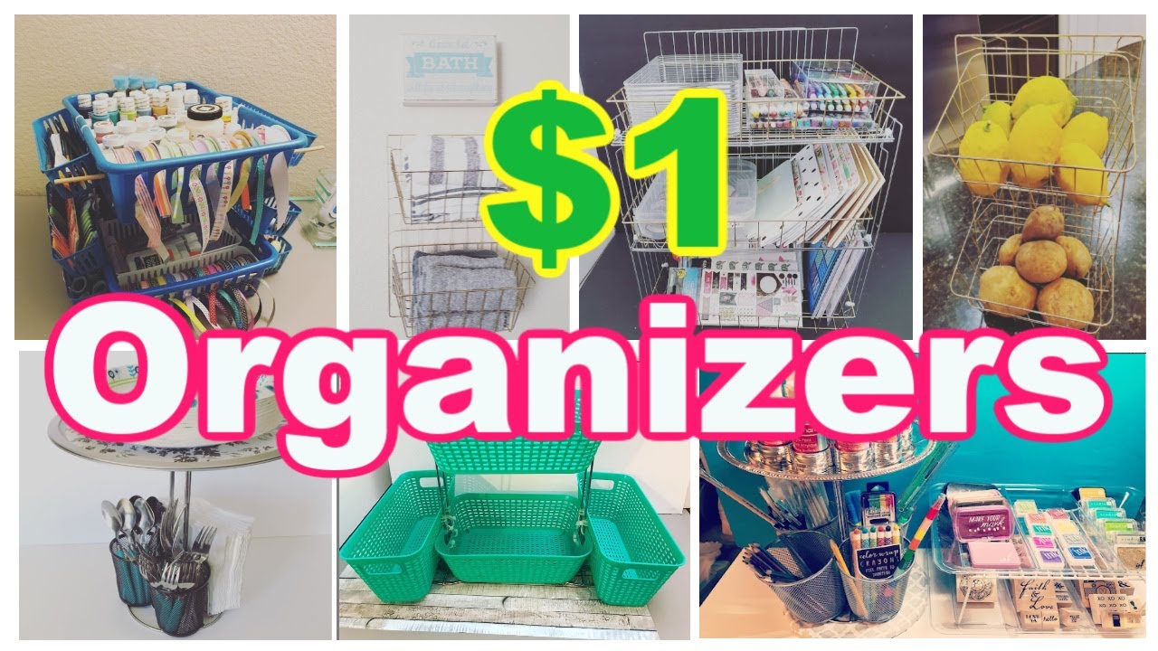 Dollar Store Organizers for Under the Sink & Tight Space Storage Tower 