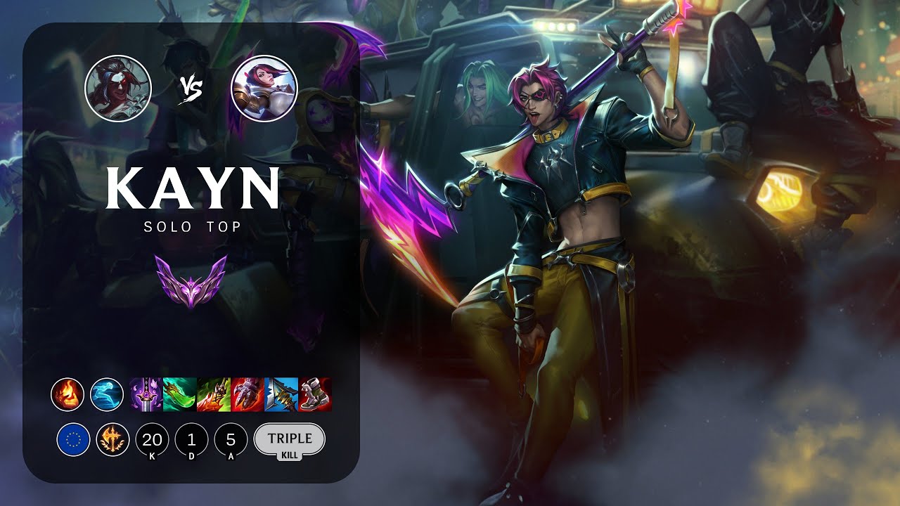 Kayn Top vs Fiora - EUW Master Patch 14.5