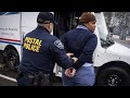 US Postal Service Mail Carrier Arrested on Route | Postal Police & Local PD Body Cam