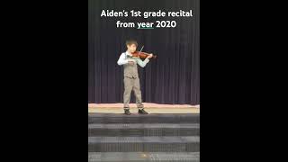 Aiden's Graduation Recital from 1st grade Mar 2020
