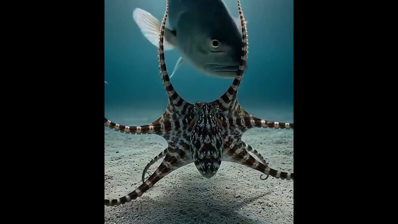 যে অক্টোপাস মুহূর্তেই সাপ হয়ে যায়! 😱 | Mimic Octopus #Shorts #wildlife bangla