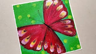butterfly painting easy beginners paint scenery tutorial step myhobbyclass
