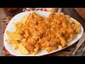 La Mejor Receta de Salchipapas con Salsa de Queso y Cebolla