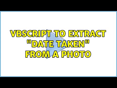 VBScript to extract