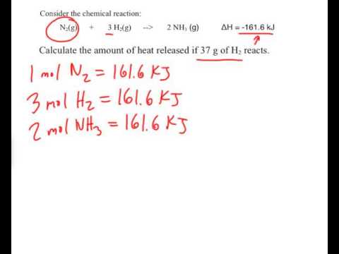 Calculating heat released/absorbed