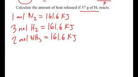 Calculating heat released/absorbed