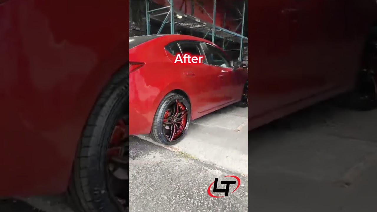 Before/after ✅️ . 🚗 Transform your vehicle with Limitless Tire's top-notch rims, tires, lift kits,