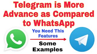 Telegram Hidden Features | Comparison Between WhatsApp and Telegram