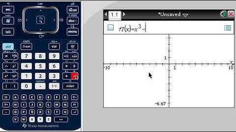 TI-Nspire CX: Graphing a Function