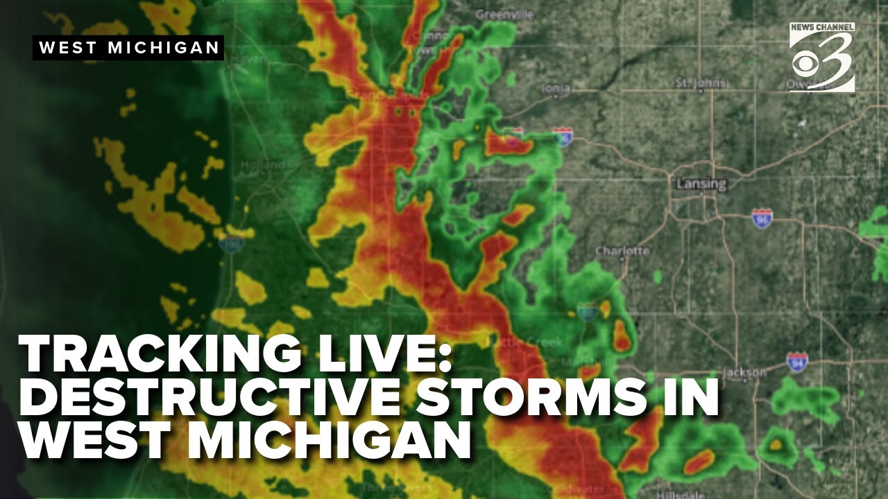 LIVE STORM COVERAGE: Severe storms push toward West Michigan - YouTube