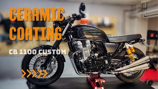 Ceramic coating on a Honda CB 1100 Custom