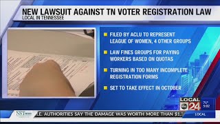 ACLU sues over TN voter registration law