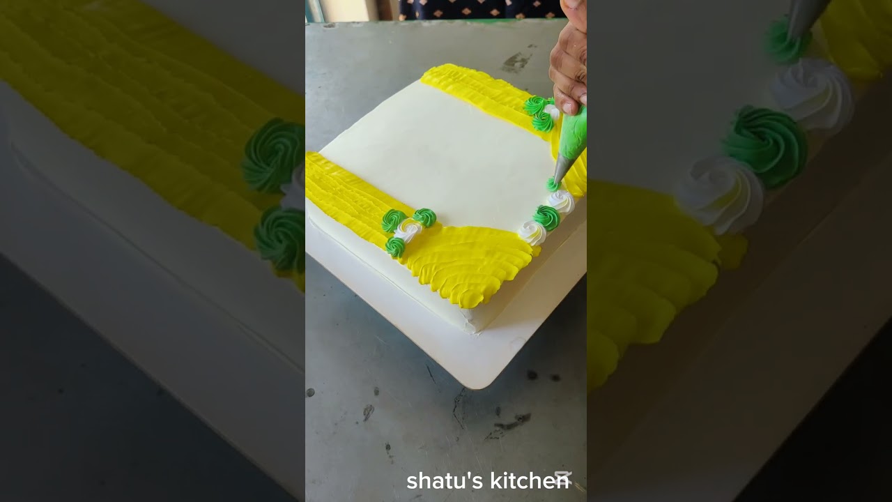বর্তমানে মোস্ট ট্রেন্ডিং  গায়ে হলুদের কেক ডেকোরেশন।ফন্ডেন্ট  ছাড়া কিভাবে কেক ডেকোরেশন করলাম