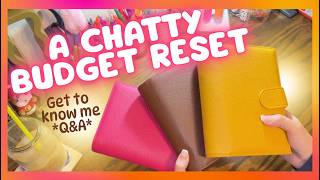 A CHATTY BUDGET RESET! ✨Cleaning off my trackers and answering your questions!!!!