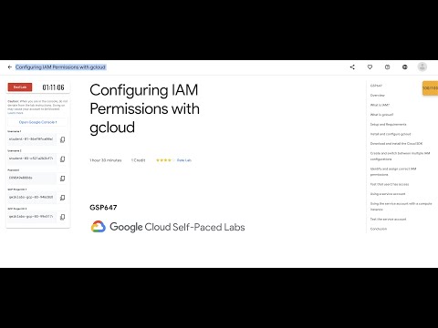 [#new] Configuring IAM Permissions with gcloud || #qwiklabs || #GSP647
