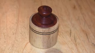 Woodturning a Tiny Lidded Box
