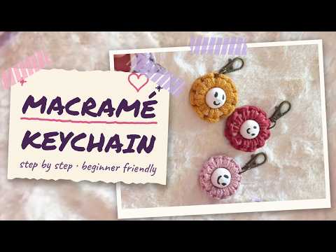 DIY Macrame Keychain Tutorial | Easy Step-by-Step Macrame for Beginners