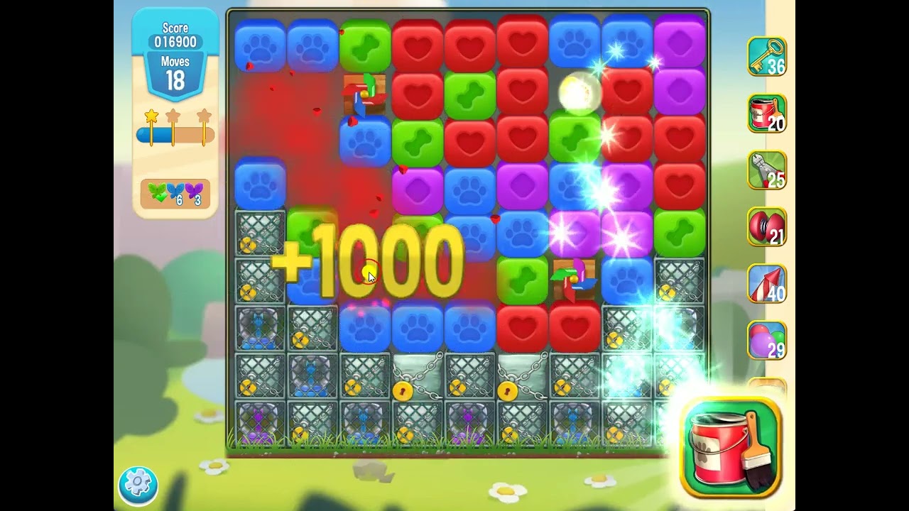 Pet Rescue Saga level 5357 no boosters | PuzzledCubes.site